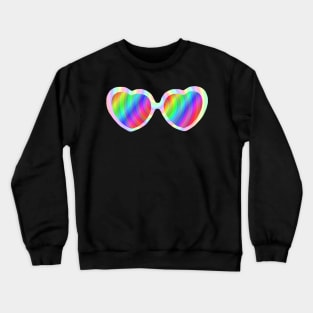 Spiral Hypnotize Heart Sunglasses Crewneck Sweatshirt